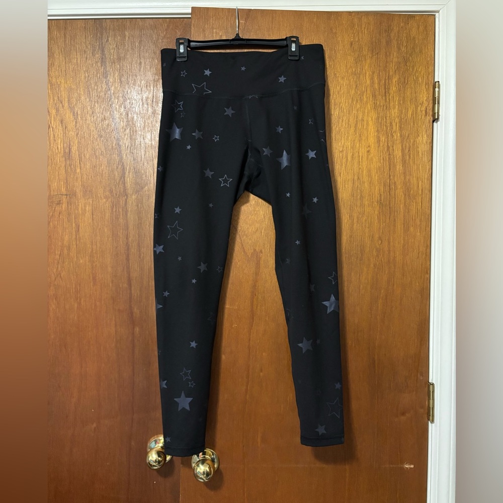 🐠 OLD NAVY Starry Black Leggings size XL